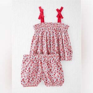 Little Planet Patriotic Poppy Print Tank Top and Bloomer Set